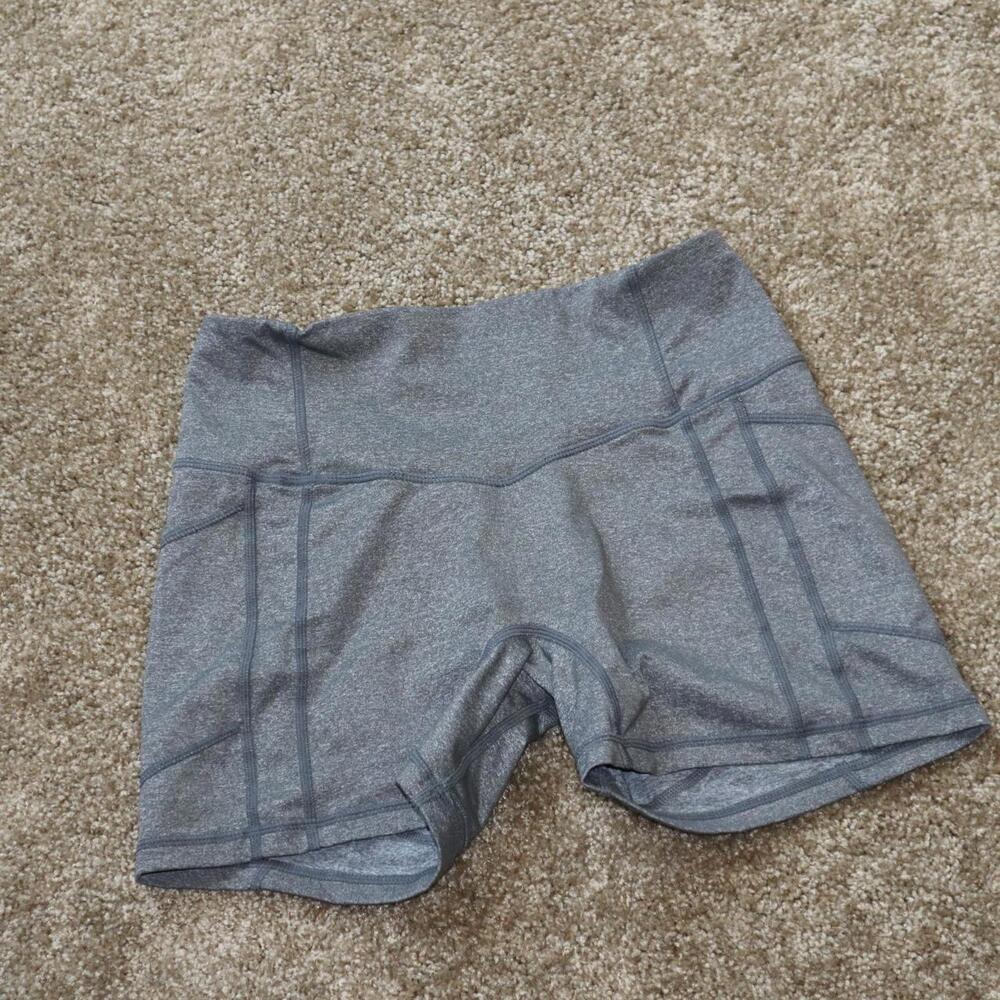 Til You Collapse Grey Heart Booty Shorts